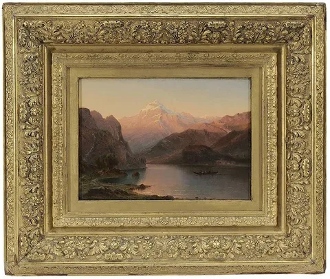 Frederic Edwin Church, View of Lake Lucerne, circa 1867, oil on paper or fine canvas
