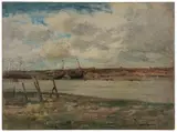 William S. Robinson, Boats on a Beach, France