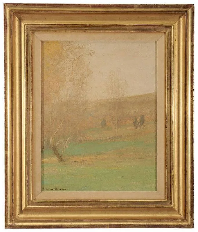 Early Spring Landscape by John Francis Murphy, oil on canvas board, offered May 2014