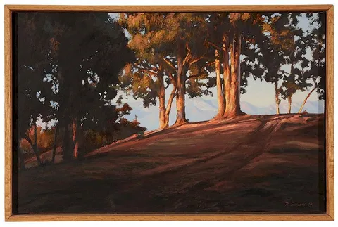 Richard Schloss, Eucalyptus at Escondido Park, 1994, oil on canvas