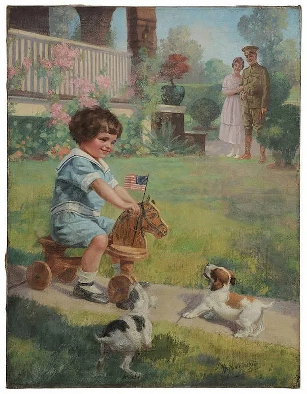 Jr. by John Henry Hintermeister, circa 1920, oil on canvas, offered May 2014