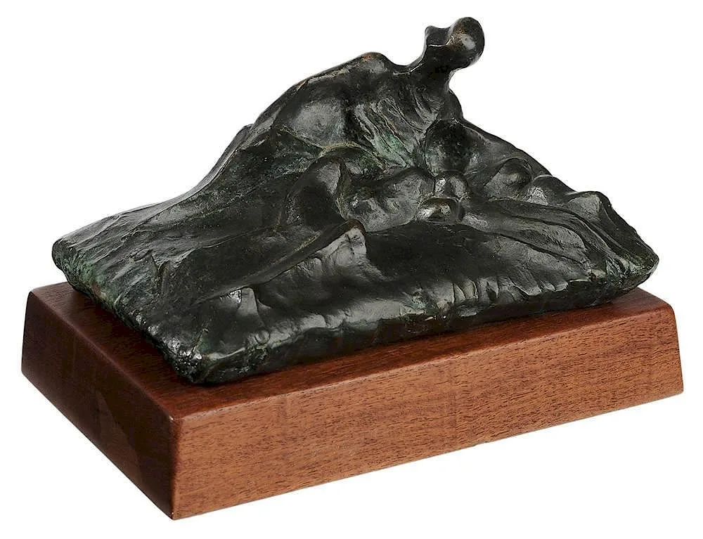 Family by Robert Thomas, 1983, patinated bronze on wood base, offered May 2014