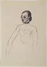 Guy Pène du Bois, Untitled (Woman with elongated arms)