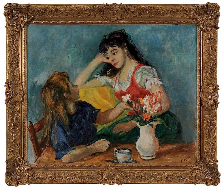 Sisters by Robert Philipp, 1972, oil on canvas, offered May 2014