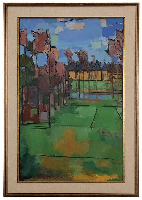 Emile Lahner, [Automne en vendee], 1960, oil on canvas