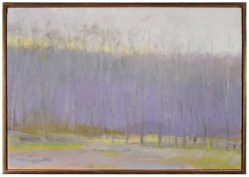 In Massachusetts by Wolf Kahn, 2000, oil on canvas, offered May 2014