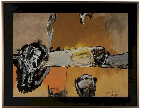 Aubrey Williams, Fossil, gouache on paper