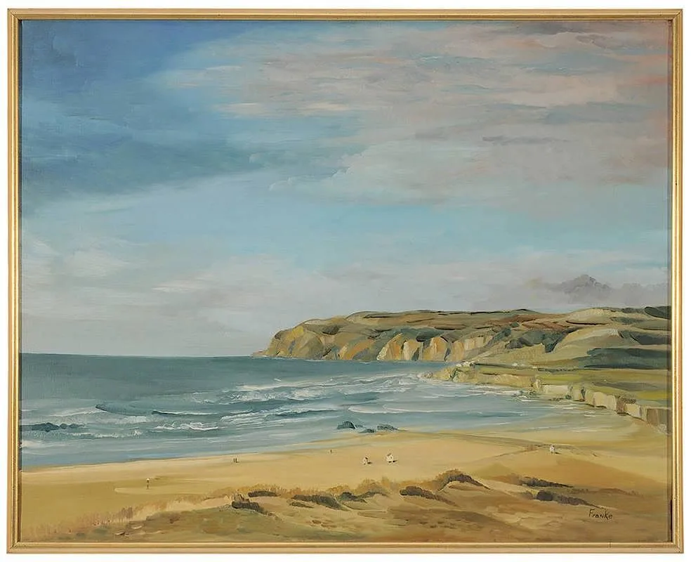 Coastal Scene by Robert Franke, oil on canvas, offered May 2014