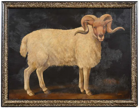 William Skilling, Ram, oil on canvas