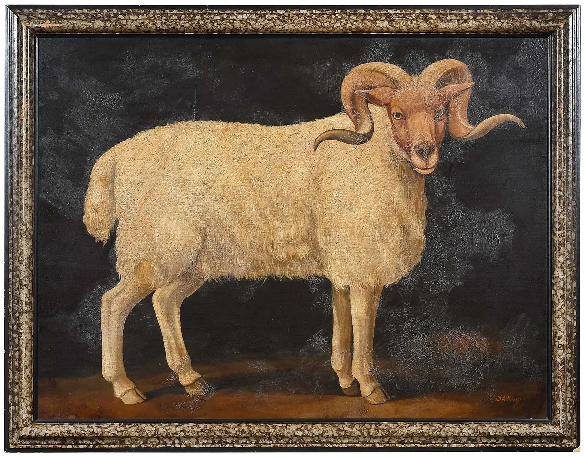 Ram by William Skilling, oil on canvas, sold May 2026