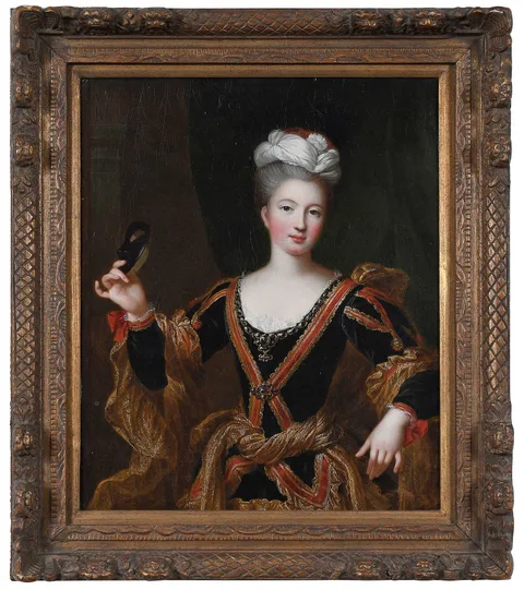 Pierre Gobert, Noble Lady with a Mask, oil on canvas