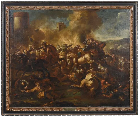 Jacques Courtois, Le Bourguignon, oil on canvas
