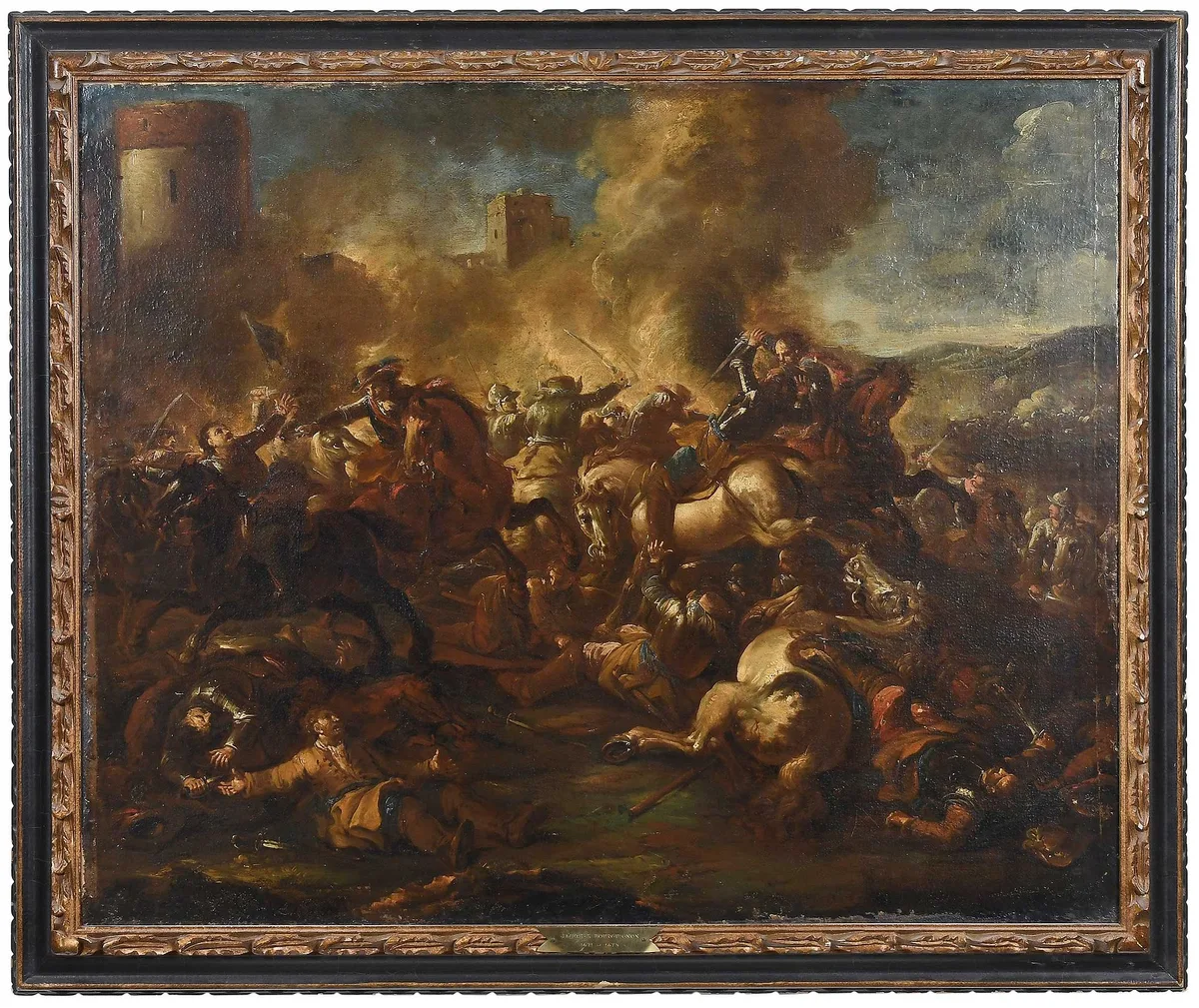 Le Bourguignon by Jacques Courtois, oil on canvas, sold Nov 2025