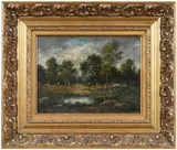 Léon Richet, Figure by a Pond