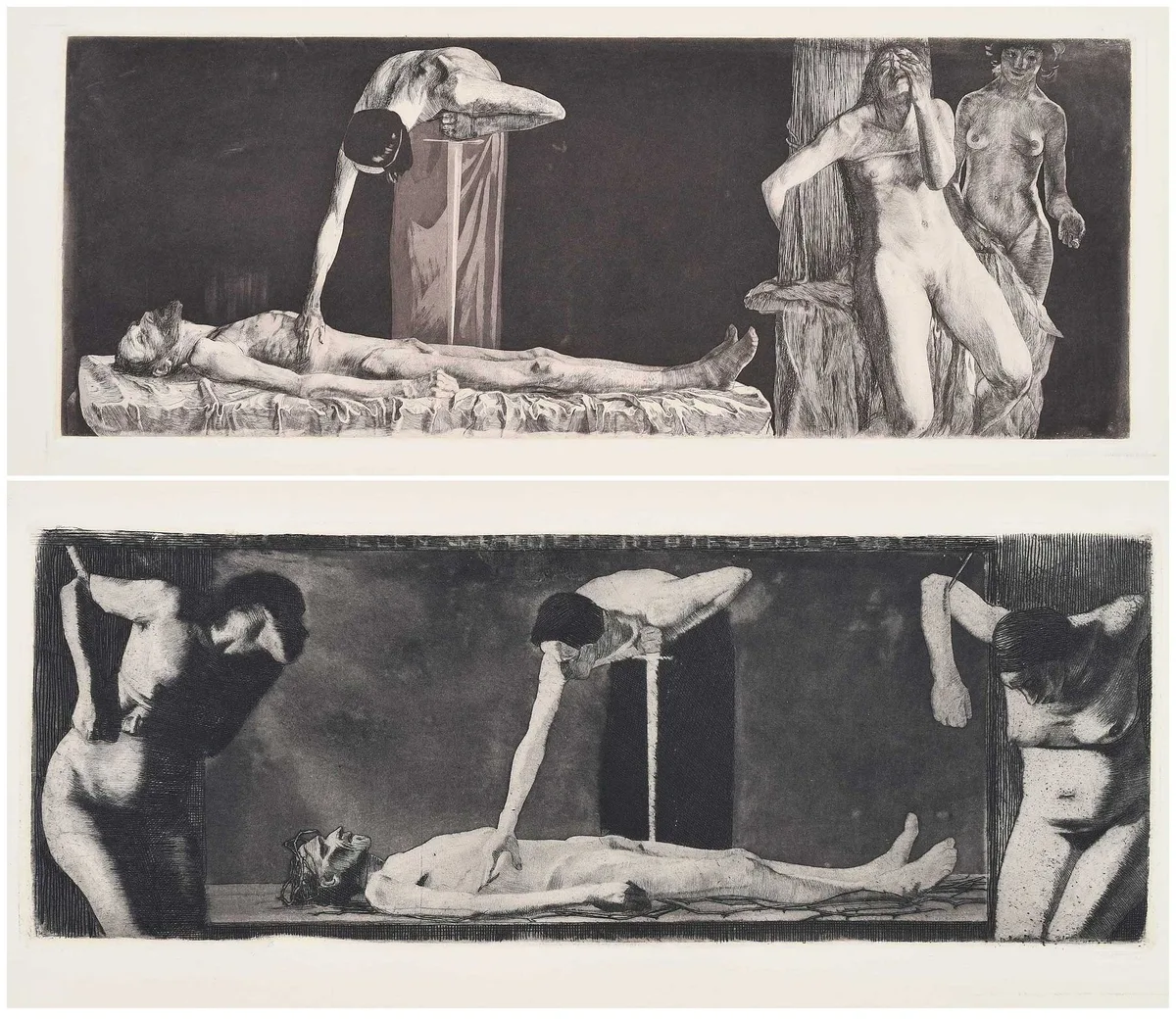 Two Prints by Käthe Kollwitz, 48) etchings on paper, sold Nov 2025