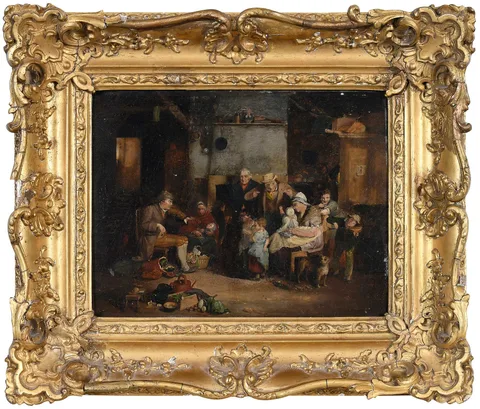 David Wilkie, The Blind Fiddler, oil on oak panel