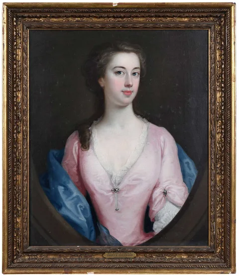 Joseph Highmore, Portrait of Mary Bowater, oil on canvas
