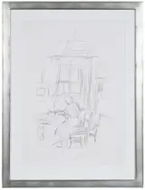 Alberto Giacometti, La mere de l'artiste a la fenetre (The Artist's Mother at the Window) (L. 49)