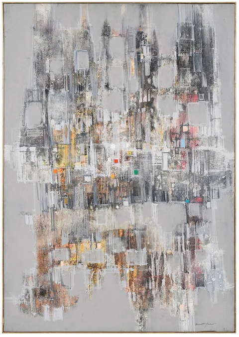 Max Günther, Mein Luftschloss, 1962, oil on canvas