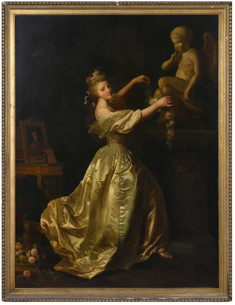 Alexander Roslin, Signed Early Copyist, oil on canvas