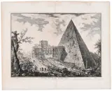 Giovanni Battista Piranesi, Veduta del Sepolcro di Cajo Cestio