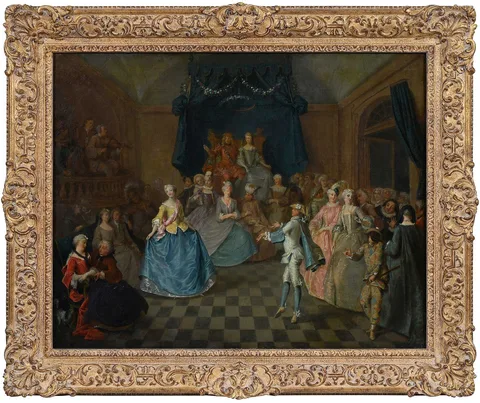 Nicolas Lancret, Court Dance, circa 1745-1765, oil on canvas