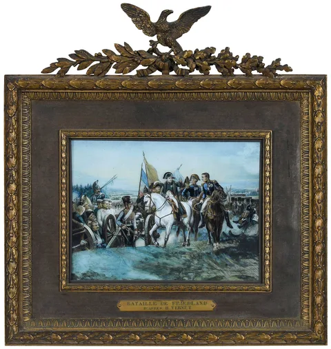 Horace Vernet, Napoleon, watercolor on ivory