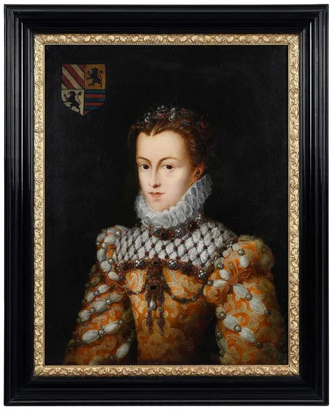 François Clouet, Elisabeth of Austria, oil on canvas