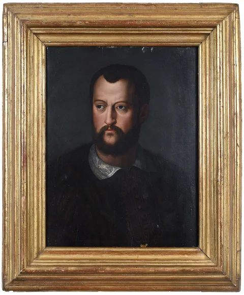 Bronzino, Portrait of Cosimo I at Age Forty (B. 10), oil on panel