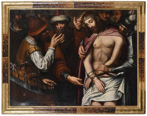 Niccolò Frangipane, Christ Mocked or Ecce Homo, oil on canvas