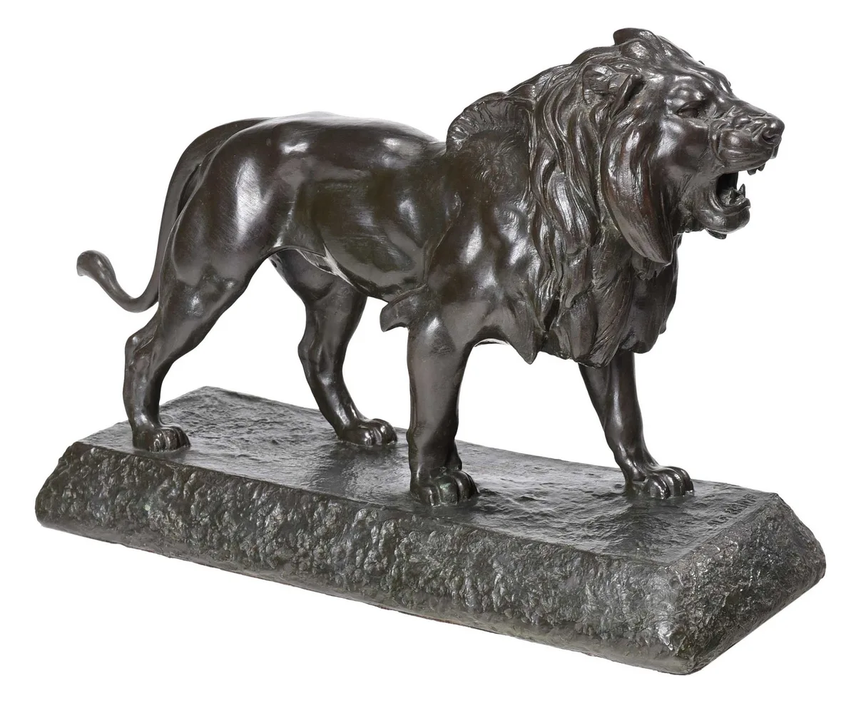 Lion Marchant by Alfred Barye, patinated bronze, sold Mar 2024
