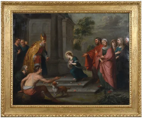 Abraham Willemsens, Presentation of the Virgin Mary at the Temple, oil on copper
