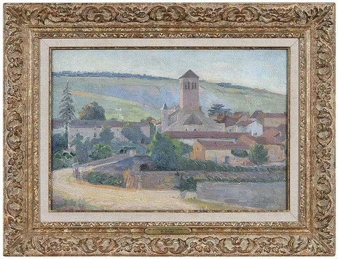 Hippolyte Petitjean, Le Village, 1911, oil on canvas