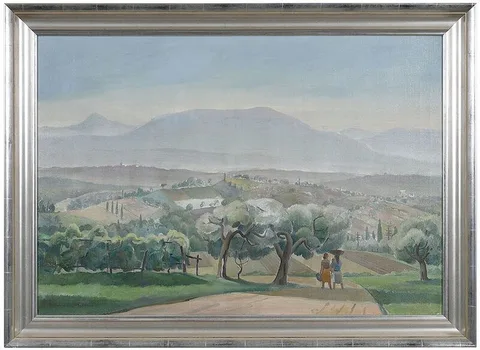 Perugia by Rudolph Bundasz, oil on canvas,ÿ28 x, offered May 2021