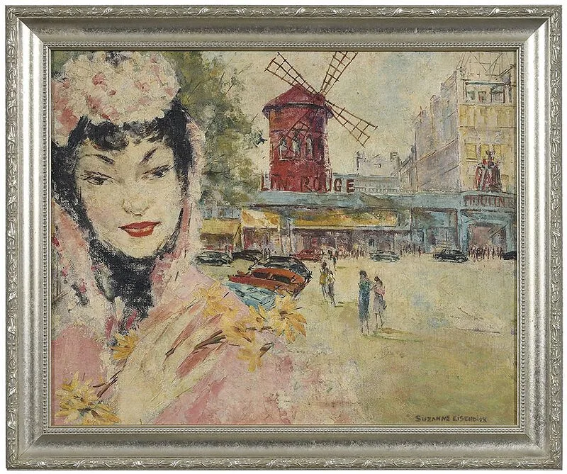 Suzanne Eisendiek, Moulin Rouge, oil on canvas