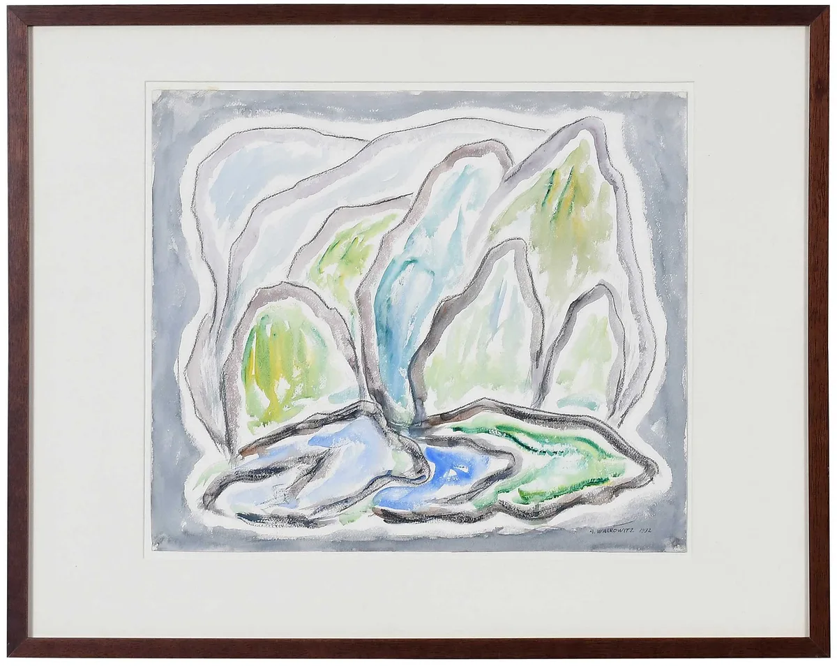 Abstraction #4 by Abraham Walkowitz, pencil on paper, sold Apr 2026