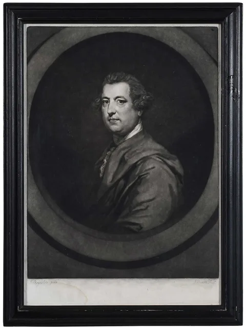 The Right Honorable Charles Townsend, Esquire, Late Chancellor of the Exchequer, John Dixon, engraver, proof by Mezzotint After Sir Joshua Reynolds, mezzotint on paper, sold Oct 2025
