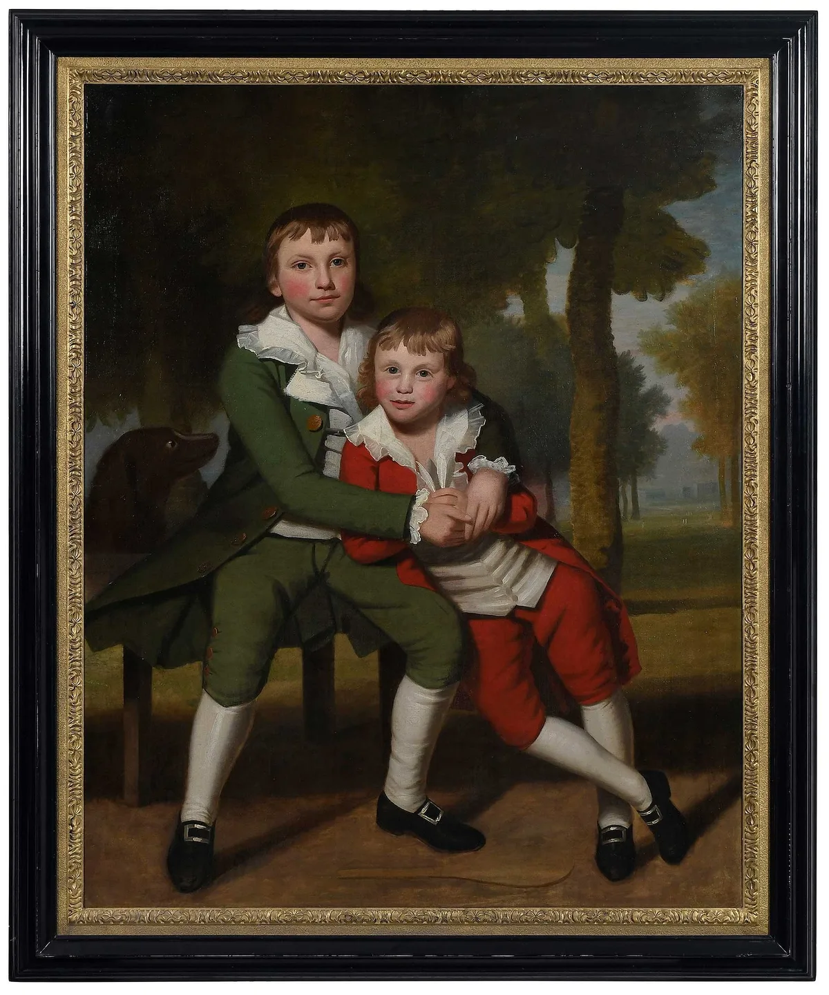 Ralph Earl, Portrait of Two Brothers, circa 1783-84, oil on canvas
