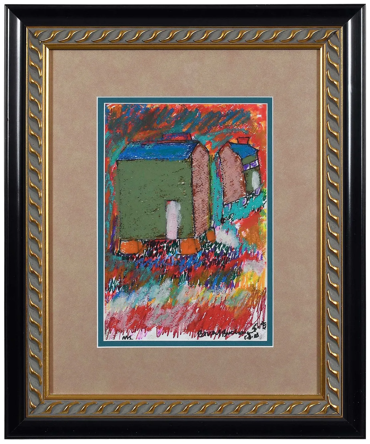 MI by Beverly Buchanan, 2003, oil pastel on paper, sold Oct 2025
