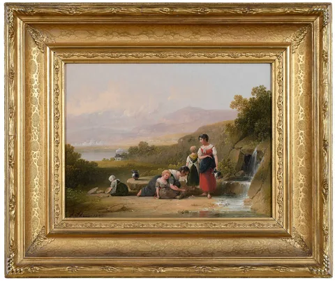 Joshua Shaw, At the Spring, 1840s, oil on canvas