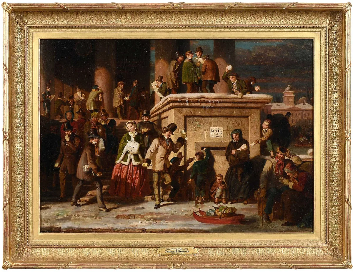 Thomas Prichard Rossiter, City Post Office, 1857, oil on canvas