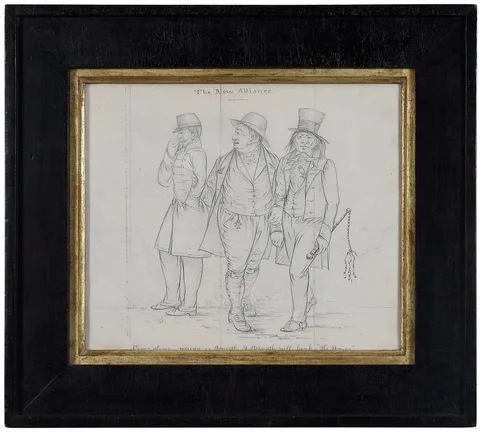 George Catlin, The New Alliance, apparently, pencil on paper