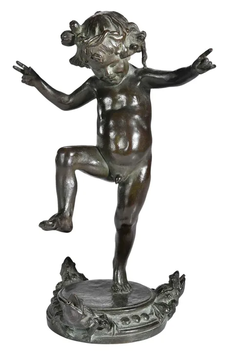 Janet Scudder, Frog Baby Fountain, 1901, patinated bronze