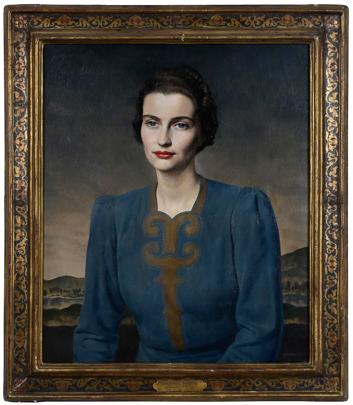 Gerald Brockhurst, Portrait of Jane Olmstead Houghton (1909-1982), painted circa 1940, oil on canvas