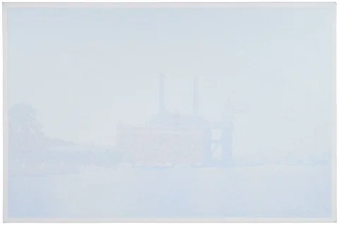 Han Hsiang-ning, Power House from Circle Line, 1971, acrylic on canvas