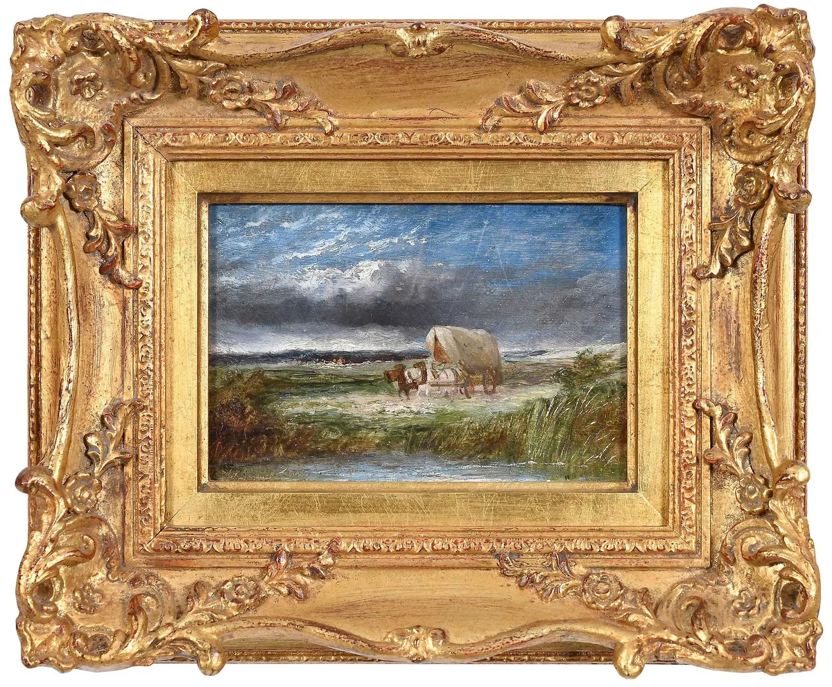 Howard John Barnes, Homeward Bound on the Fendland, oil on board