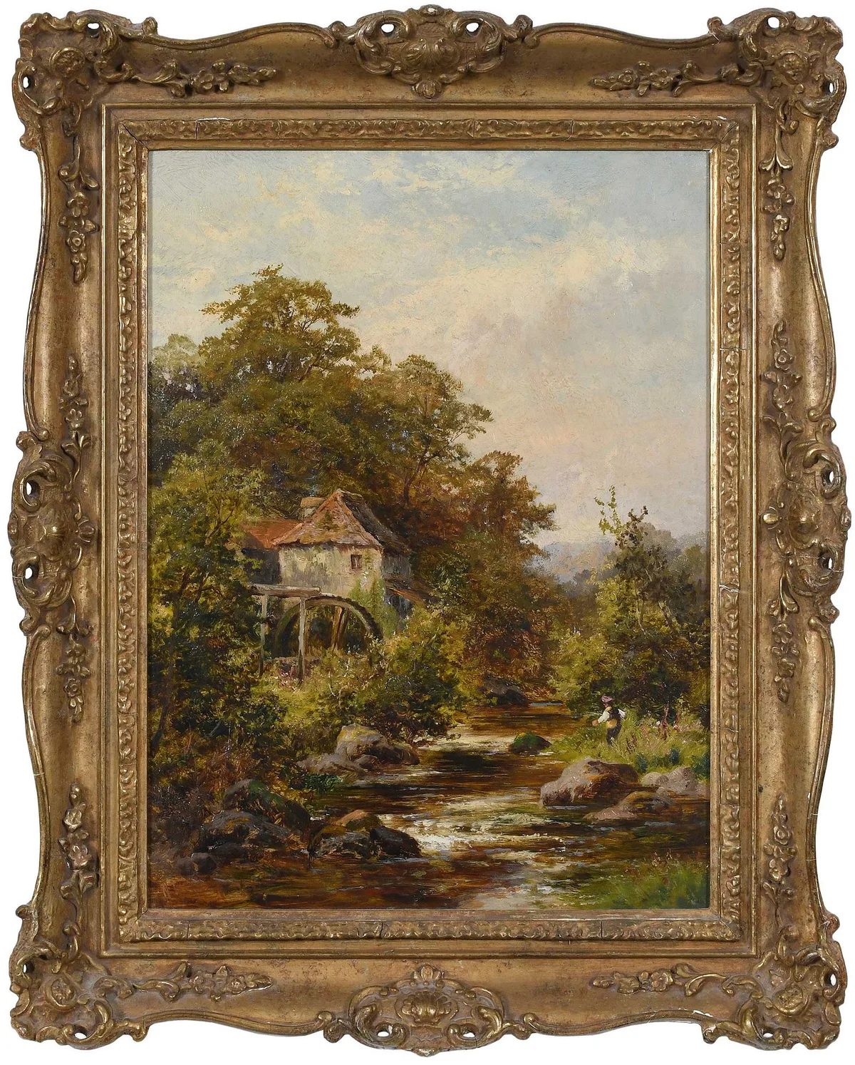 Walter Wallor Caffyn, Carrington Mill Near Roslin, Scotland, oil on canvas