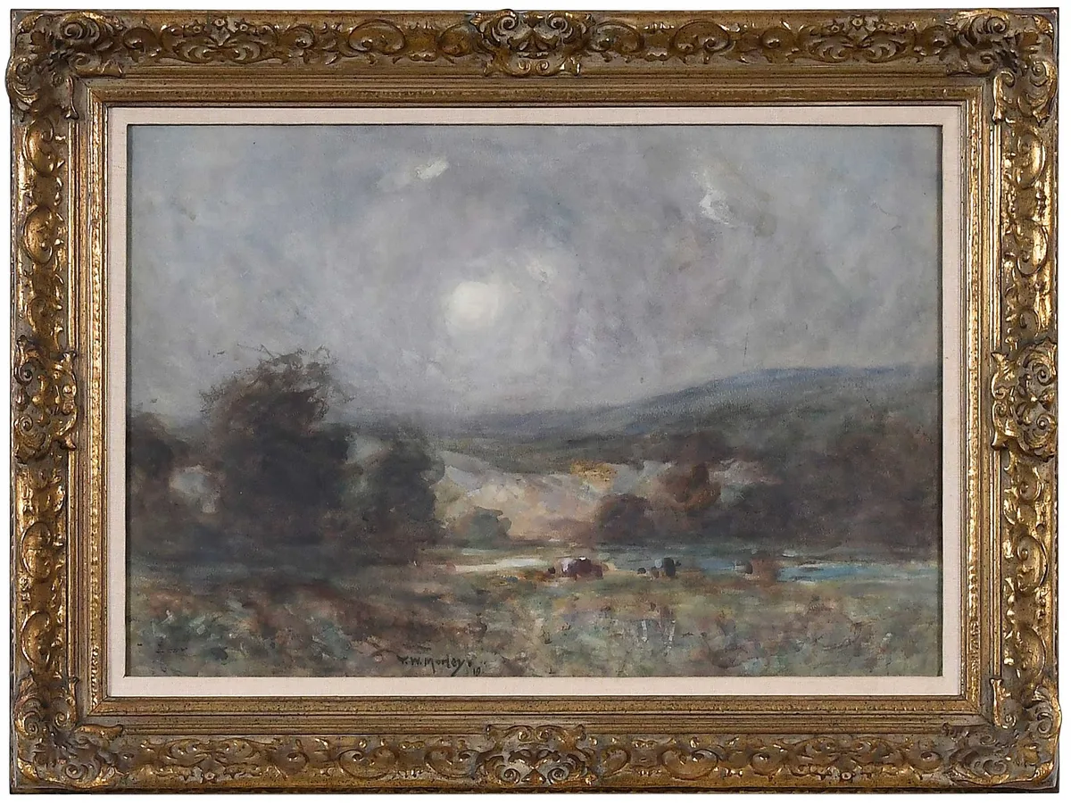 Thomas William Morley, Landscape, watercolor on paper