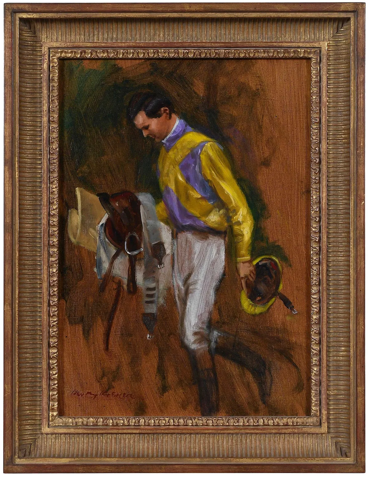 Henry Koehler, Camden Jockey, oil on canvas