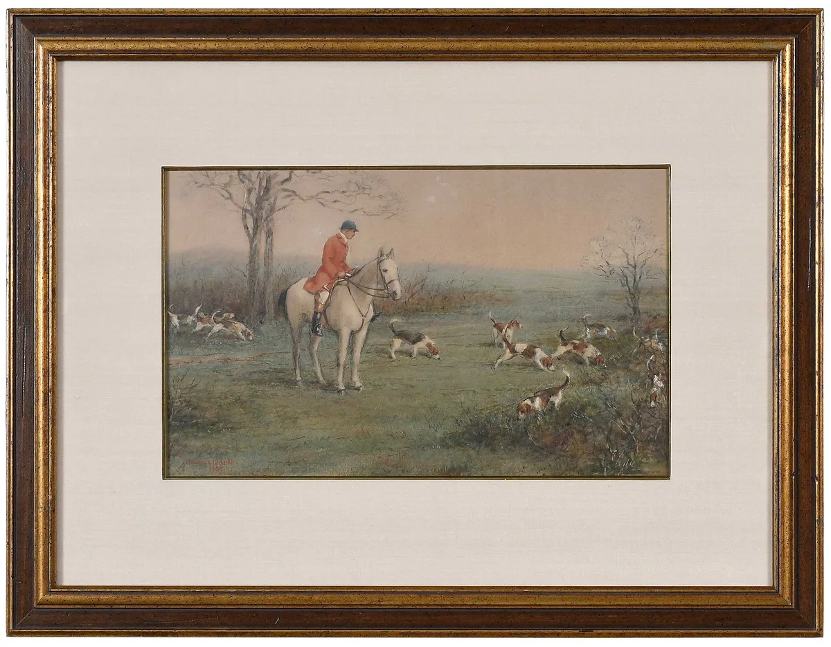 Maurice Clarke, The Cover, watercolor and charcoal over pencil on paper